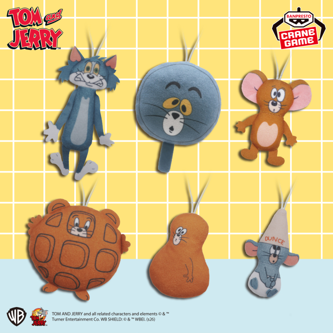 トムとジェリー ぬいぐるみちゃーむ-FUNNY ART-vol.1