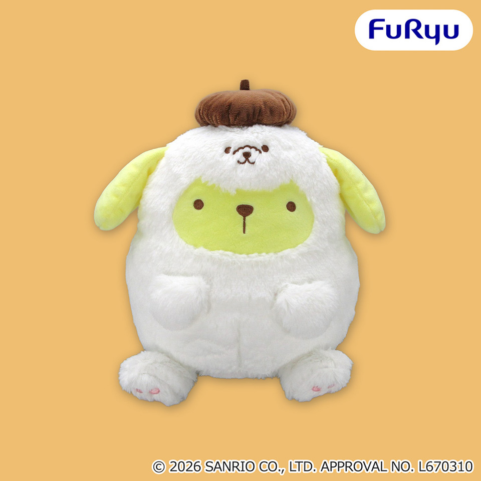 ポムポムプリン わんわんパラダイスBIGぬいぐるみ