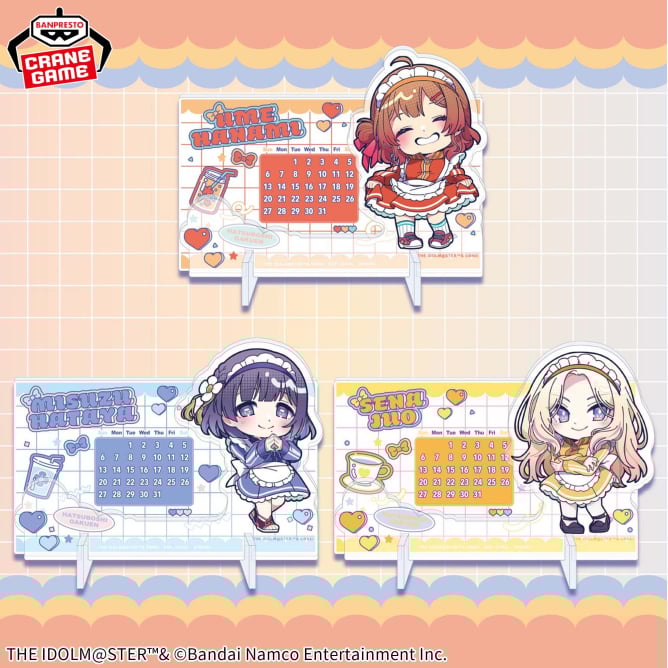 学園アイドルマスター きゅるぽっぷん アクリル万年カレンダーvol.4