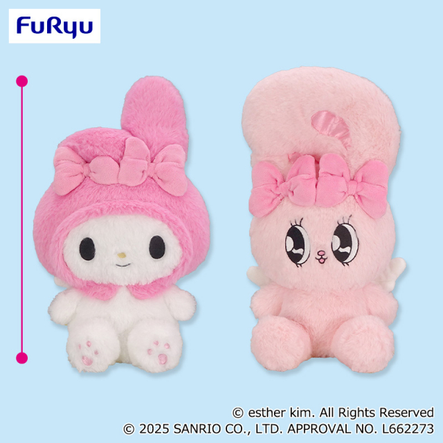 エスターバニー×マイメロディ おすわりチルBIGぬいぐるみ