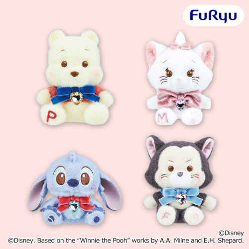 ディズニーキャラクター ミルキーボア ビジュー&リボンマスコット