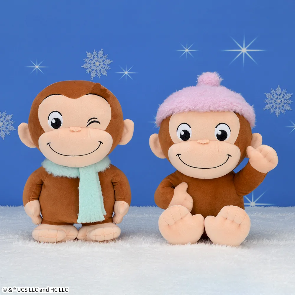 おさるのジョージぽってりLぬいぐるみウィンター