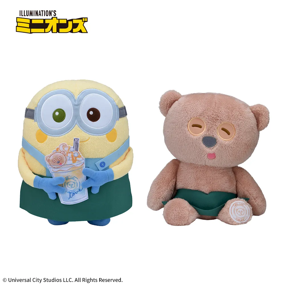 ミニオンLぬいぐるみ“ボブ&ティム”カフェタイムVer.