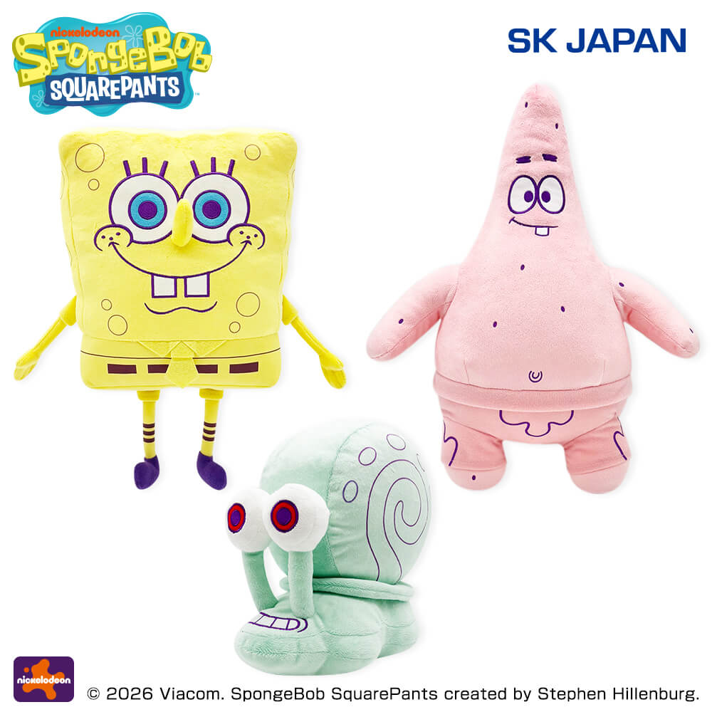 スポンジ・ボブ パステルGBぬいぐるみ(フレンズVer.)