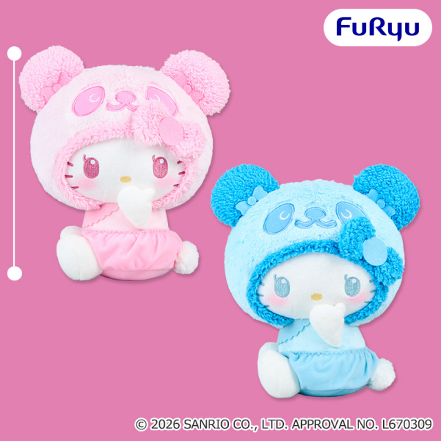 メゾンドフルール×キティ！ドットリボン姿のぬいぐるみチャームが登場