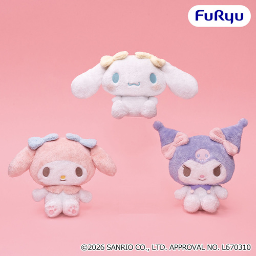 サンリオキャラクターズ おめかしキラキラBIGぬいぐるみ~マイメロディ・クロミ・シナモロール~