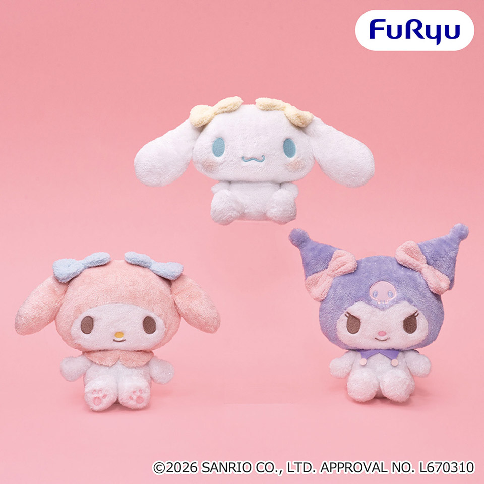 サンリオキャラクターズ おめかしキラキラBIGぬいぐるみ～マイメロディ・クロミ・シナモロール～