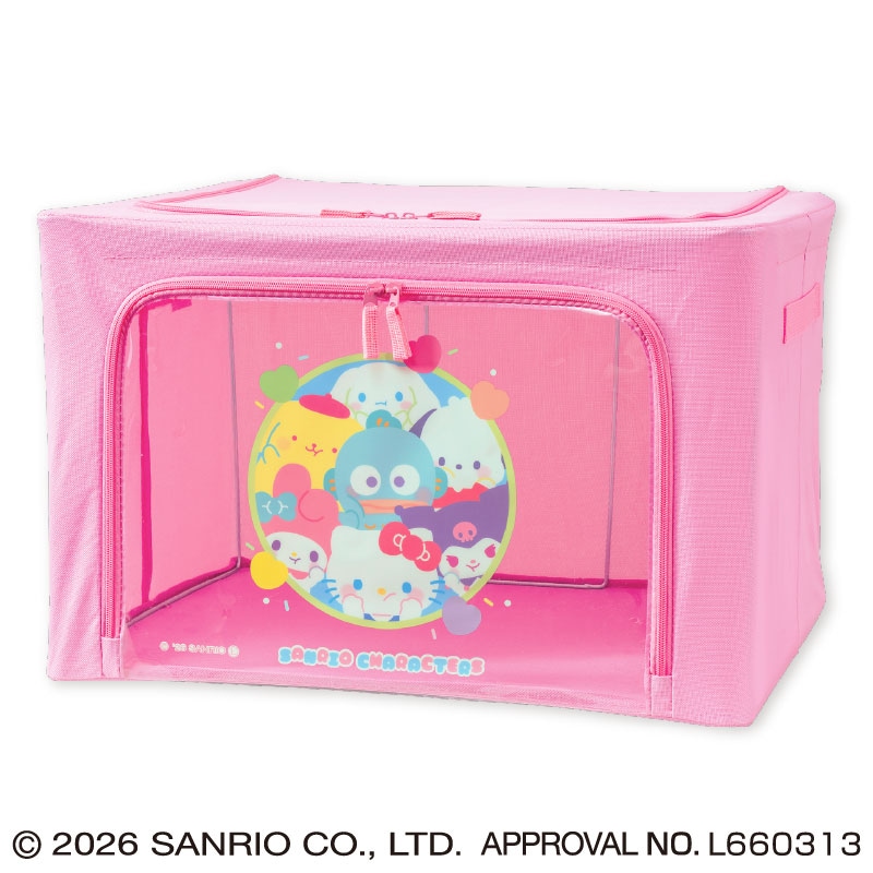サンリオキャラクターズ ぷにきゅきゅ窓付き収納ボックス