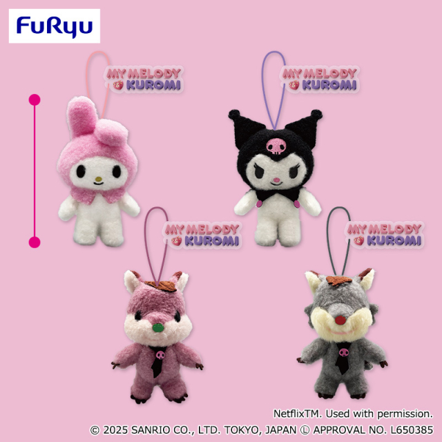 Netflixシリーズ「My Melody & Kuromi」 アクリルチャーム付きマスコット