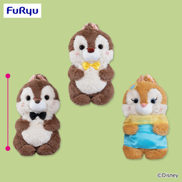 ミッキー＆フレンズ Aimery おめかしBIGぬいぐるみ～チップ・デール