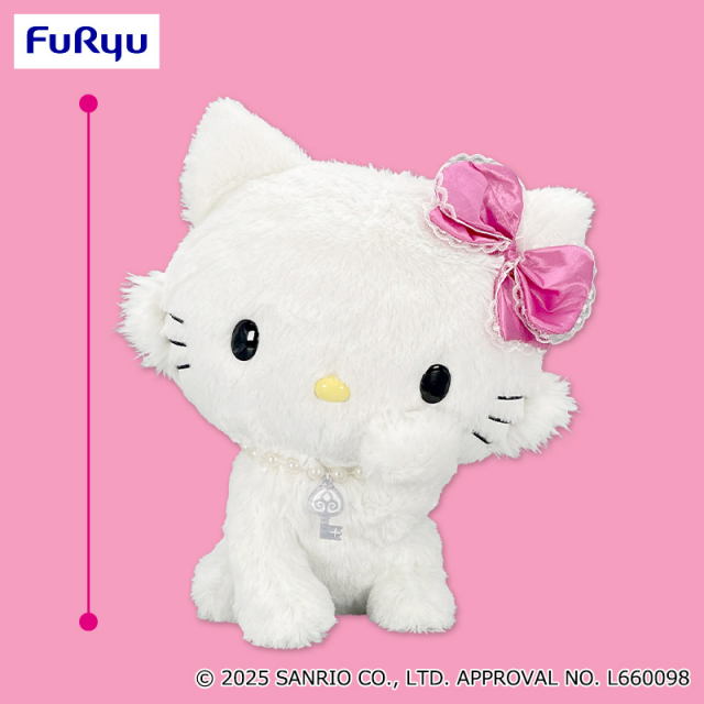 チャーミーキティ 毛づくろいBIGぬいぐるみ