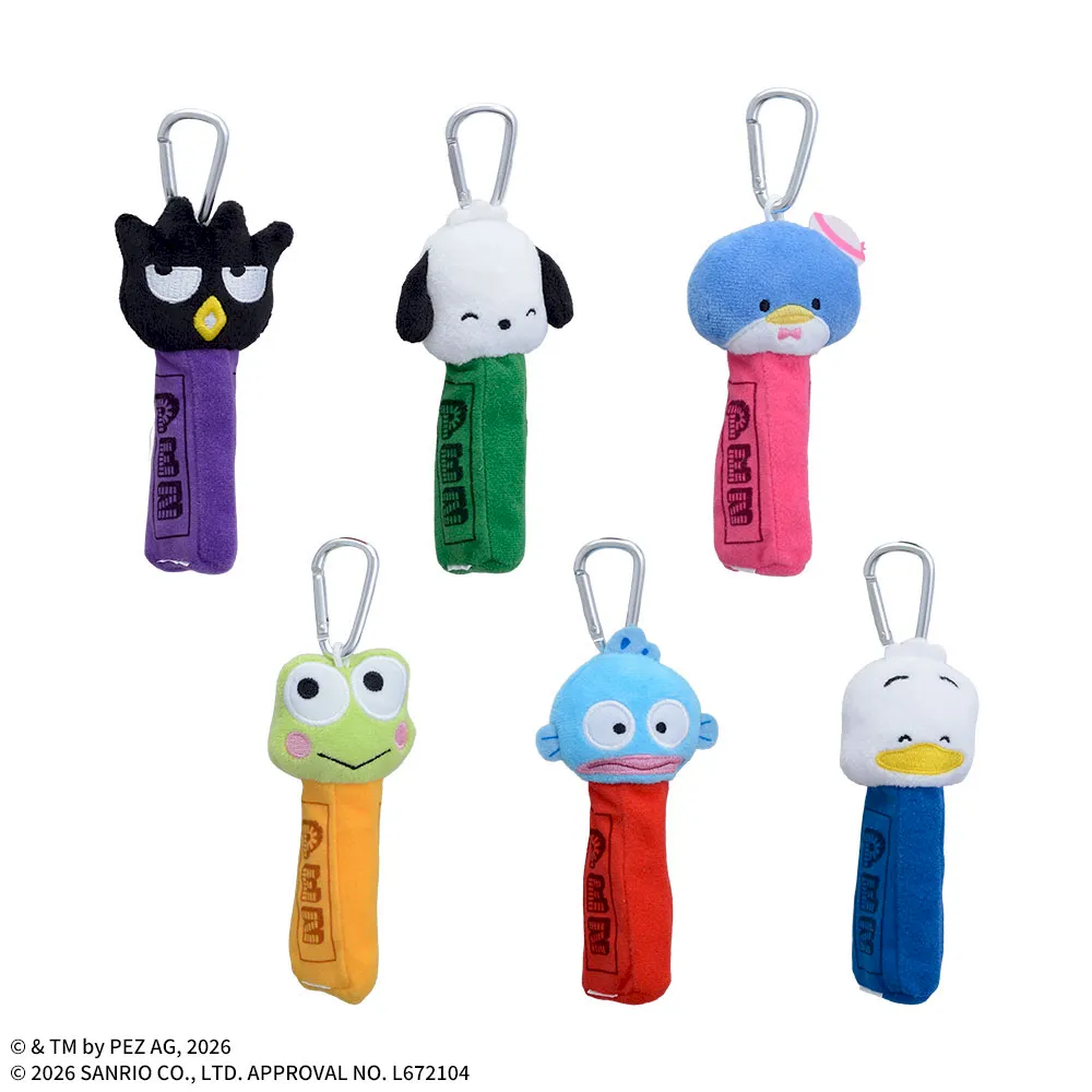 PEZ×はぴだんぶいカラビナ付マスコットポーチ