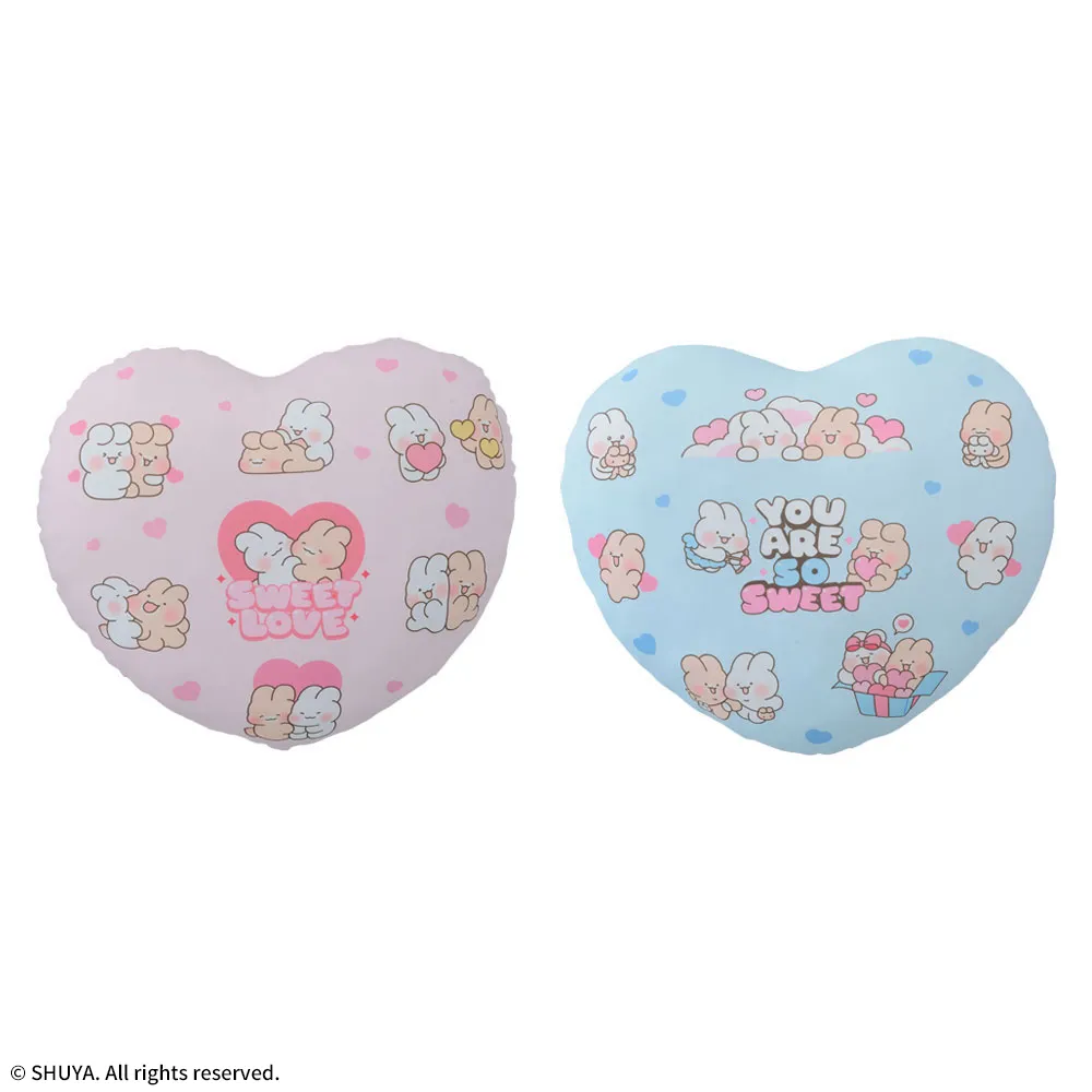 SHUYAプラチナムザッカハート型クッション
