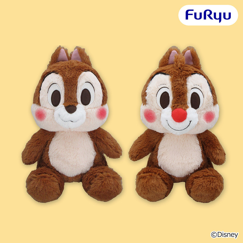 チップとデール ぬいぐるみセット 約53cm 超BIG チップ＆デール FukuFuku BIGぬいぐるみの入手方法まとめ – キャラホビ