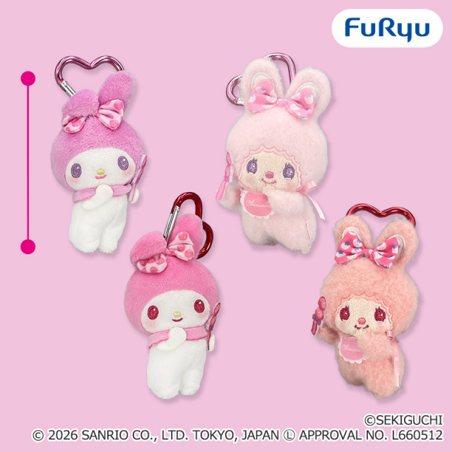 チムたん×マイメロディ おそろいいちごリボンマスコット