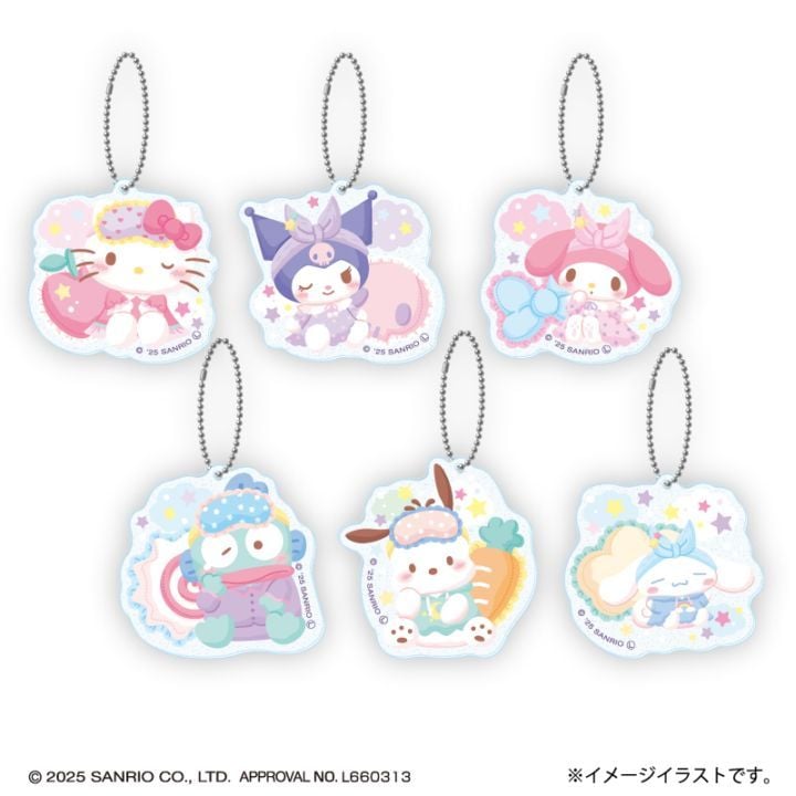 サンリオキャラクターズ ねむねむどり〜みんぐミニアクリルキーホルダー