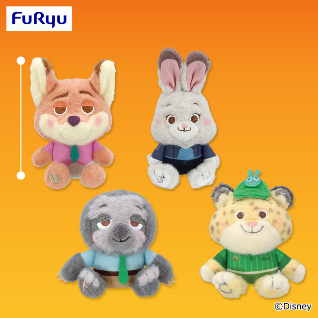 ズートピア2 ミルキーボア マスコット～ニック・ジュディ・クロウハウザー・フラッシュ～