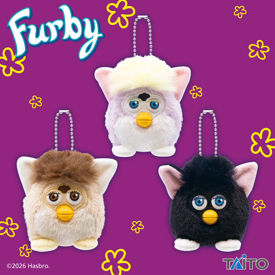ファービー　レトロファービー　ぬいぐるみマスコット　スプリング＆ベア＆ウィッチーズキャット
