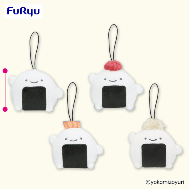 なんでもいきもの 具材いろいろマスコット（のりおにぎり）