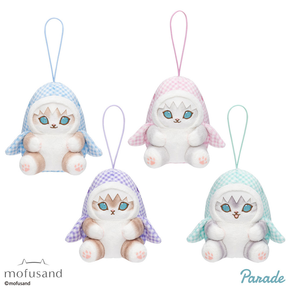mofusand ギンガムチェックサメにゃんマスコット