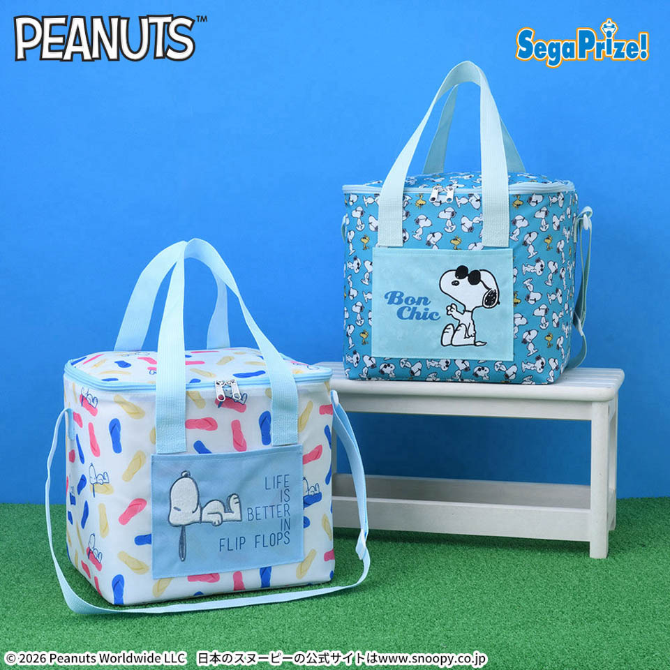 SNOOPY™　プラチナムザッカアップリケクーラーバッグ