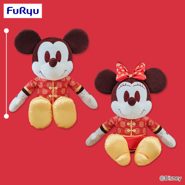 ミッキーマウス＆ミニーマウス アジアンスタイル BIGぬいぐるみ