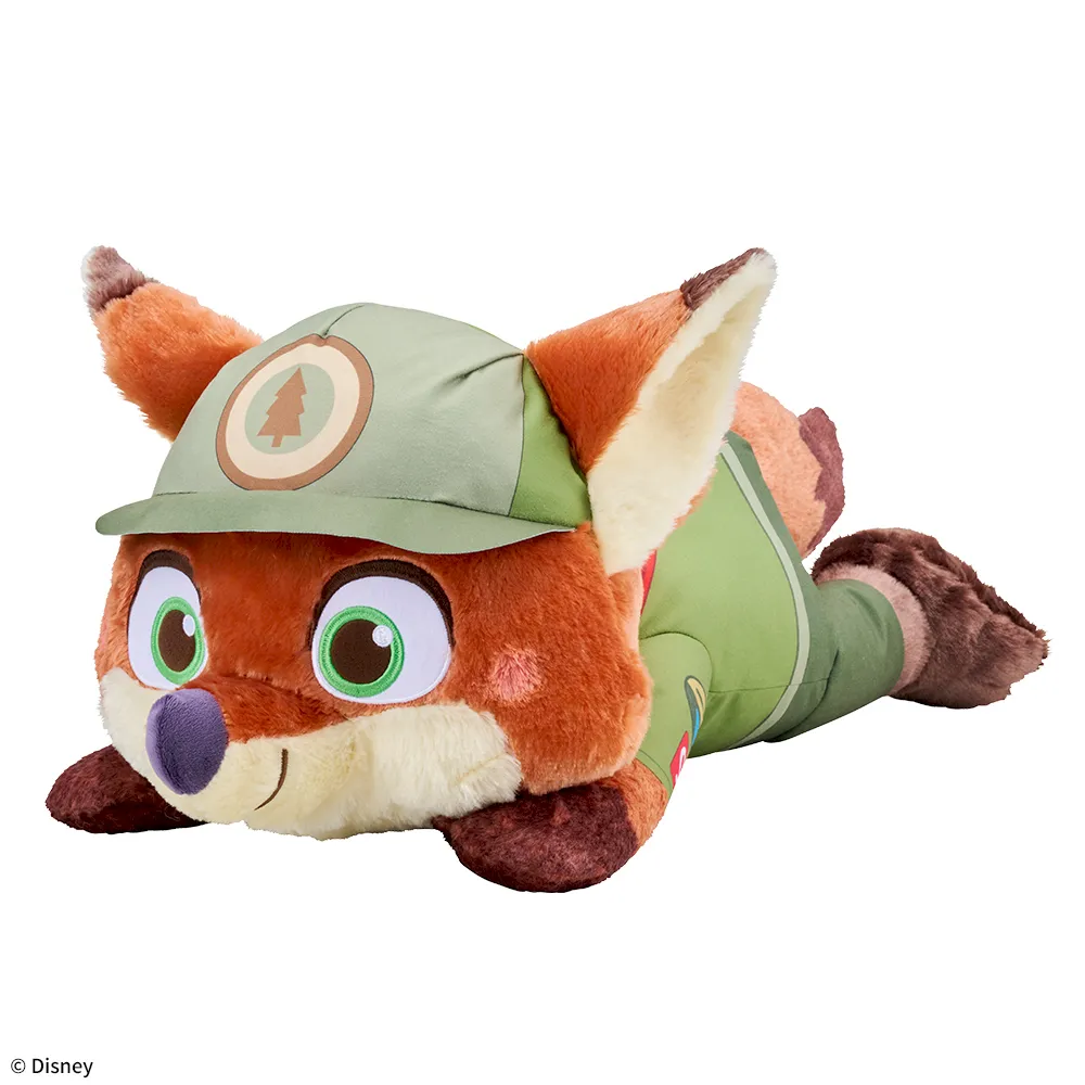 ズートピア赤いほっぺ寝そべりスーパーラージキッズぬいぐるみ“ニック・ワイルド”