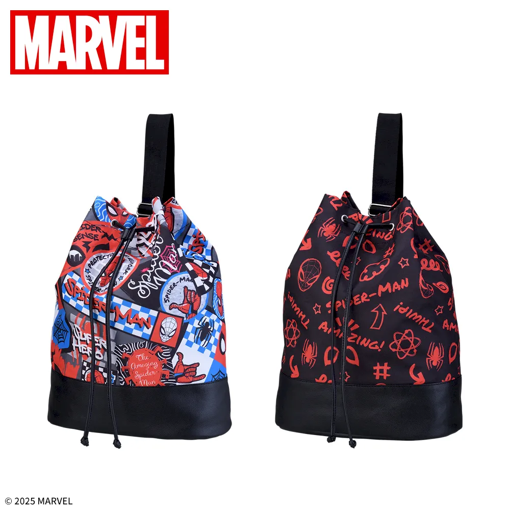 スパイダーマン　プラチナムザッカ巾着リュック