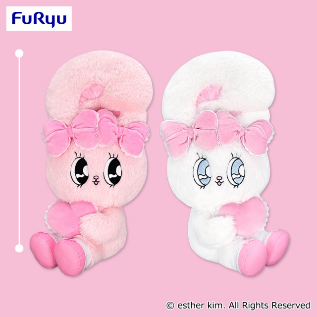 エスターバニー フリルリボンBIGぬいぐるみ