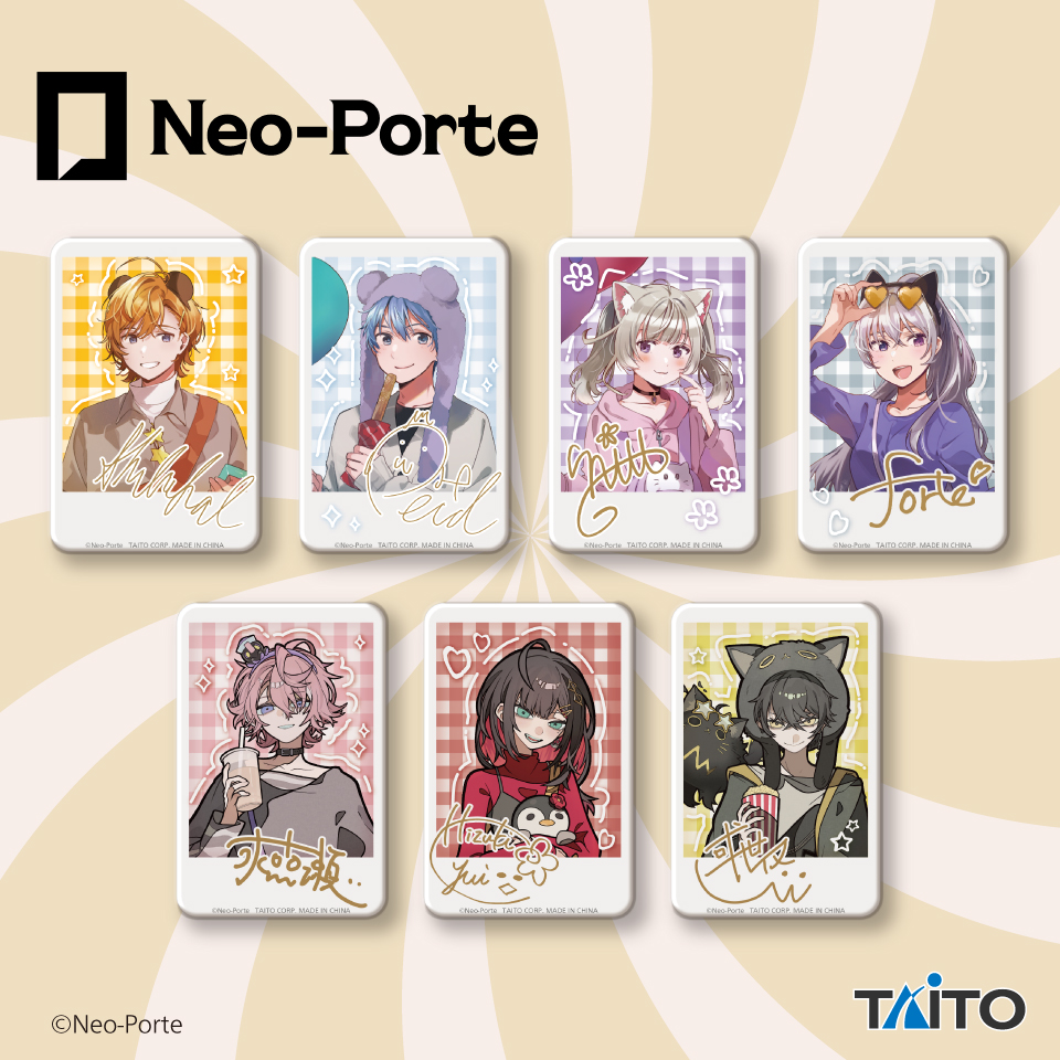 Neo-Porte　描き下ろしスクエア缶バッジ