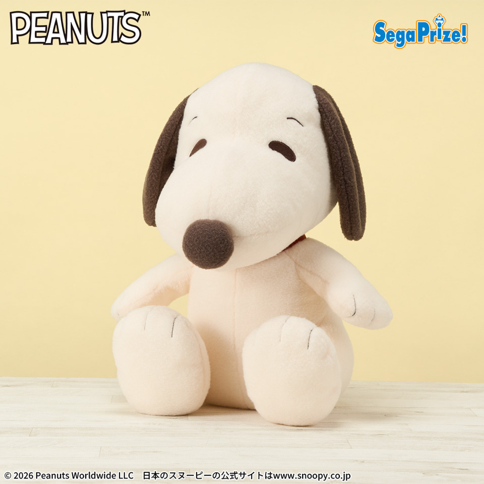 SNOOPY グランデぬいぐるみ ニュートラルカラーVer.