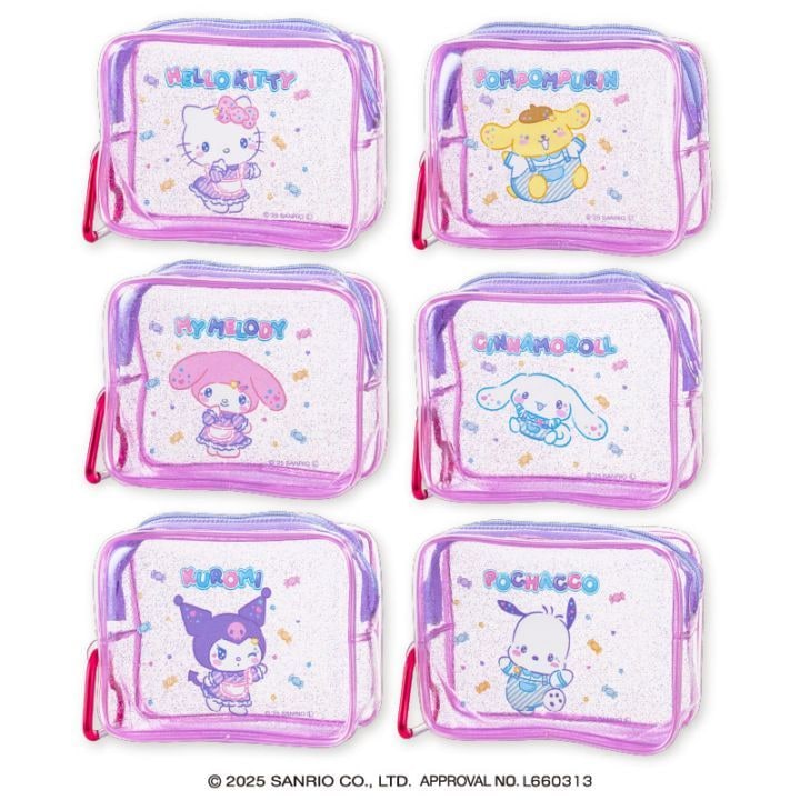 サンリオキャラクターズ キャンディスウィートポップクリアポーチ