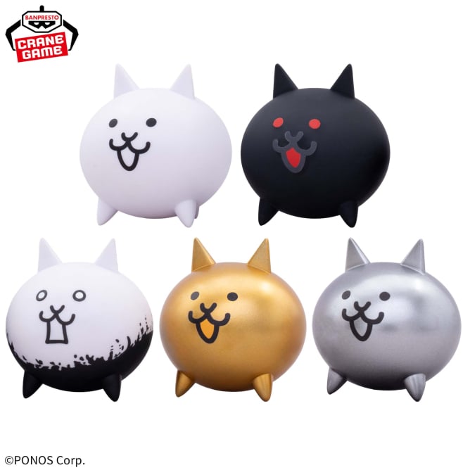 にゃんこ大戦争 にゃんこ軍団ミニフィギュア~ネコ・殺意のネコ・狂乱のネコ・金ネコ・メタルネコ~