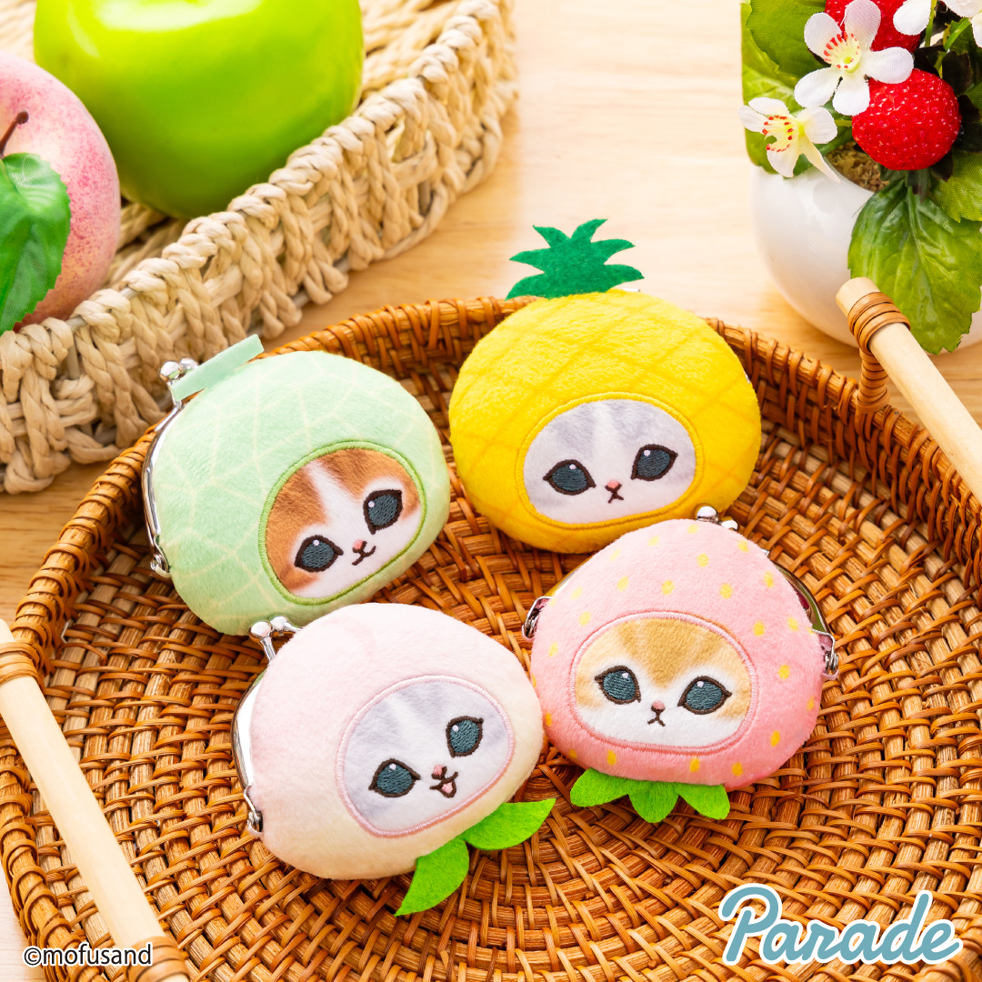 mofusand フルーツにゃんミニがまぐち