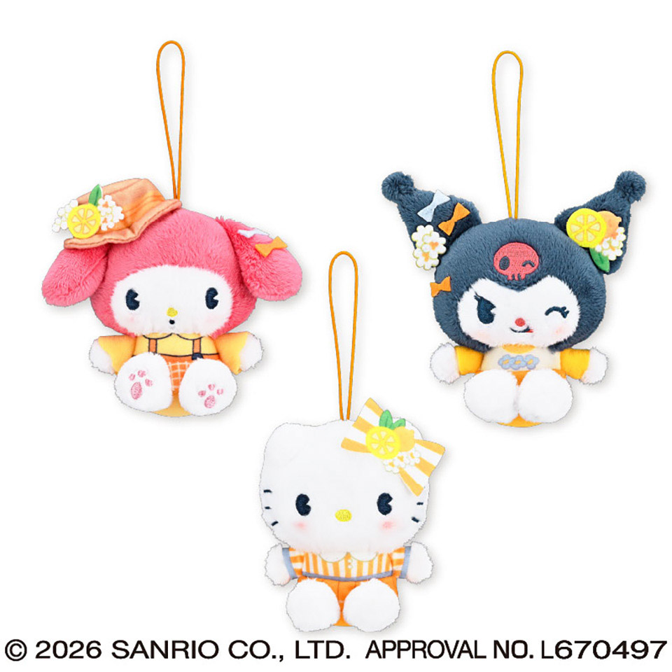 サンリオキャラクターズ　ほっぴんぐてぃーたいむマスコット１