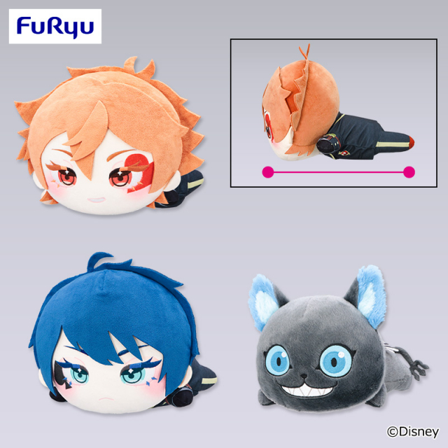 ディズニー ツイステッドワンダーランド ザ アニメーション プティラヴィ 寝そべりBIGぬいぐるみ~エース・デュース・グリム~