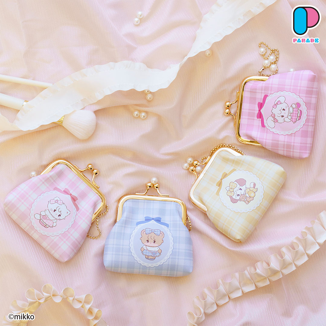 Lil ala mode おそろい♡チェックがまぐちポーチ~GiGOグループのお店限定~
