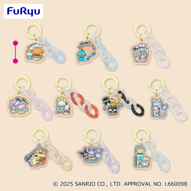サンリオキャラクターズ MASHIMASHI アメリカンダイナーじゃらじゃらチャーム