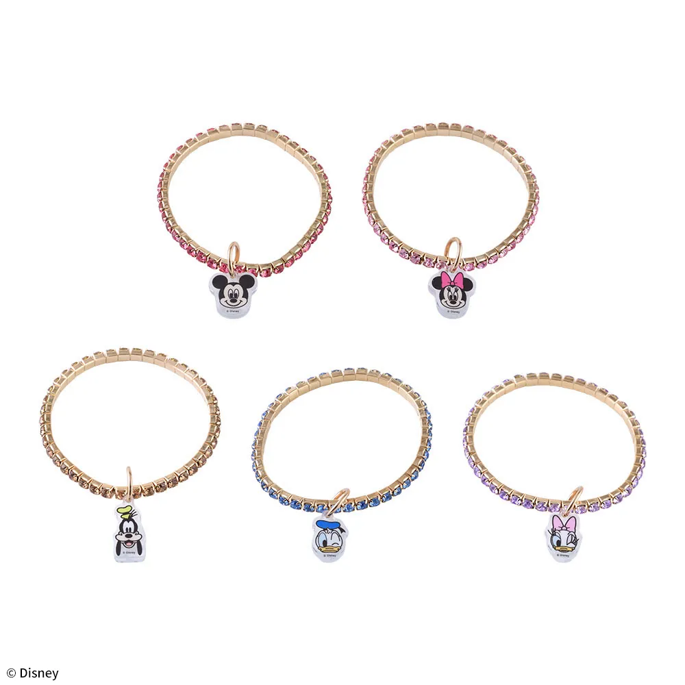 ミッキー&フレンズチャーム付キラキラブレスレット