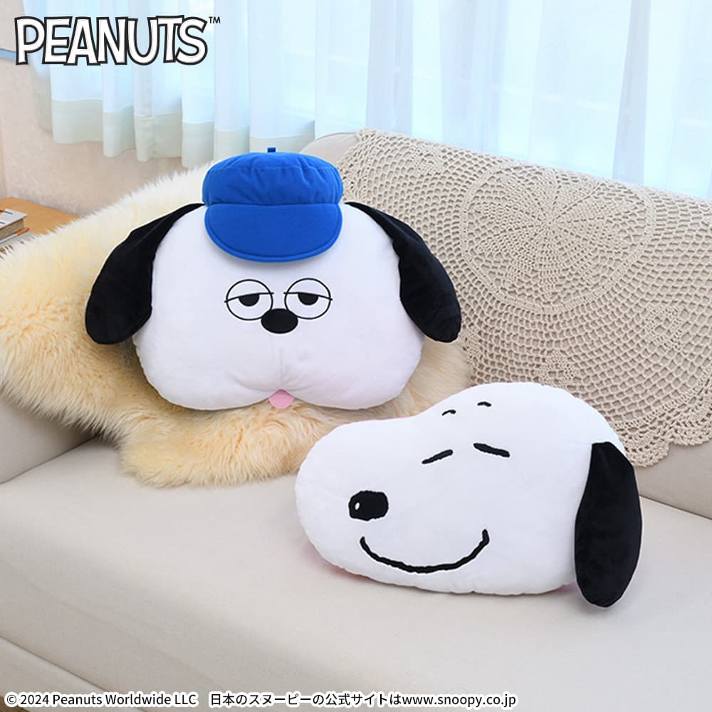 SNOOPY™　プレミアムフェイスクッション“スヌーピー&オラフ”