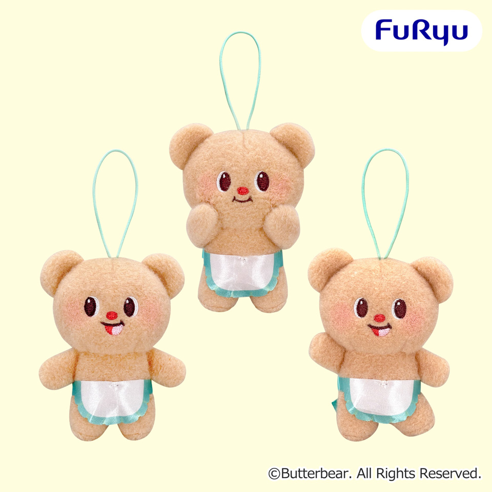 バターベア　くるくるポージングマスコット