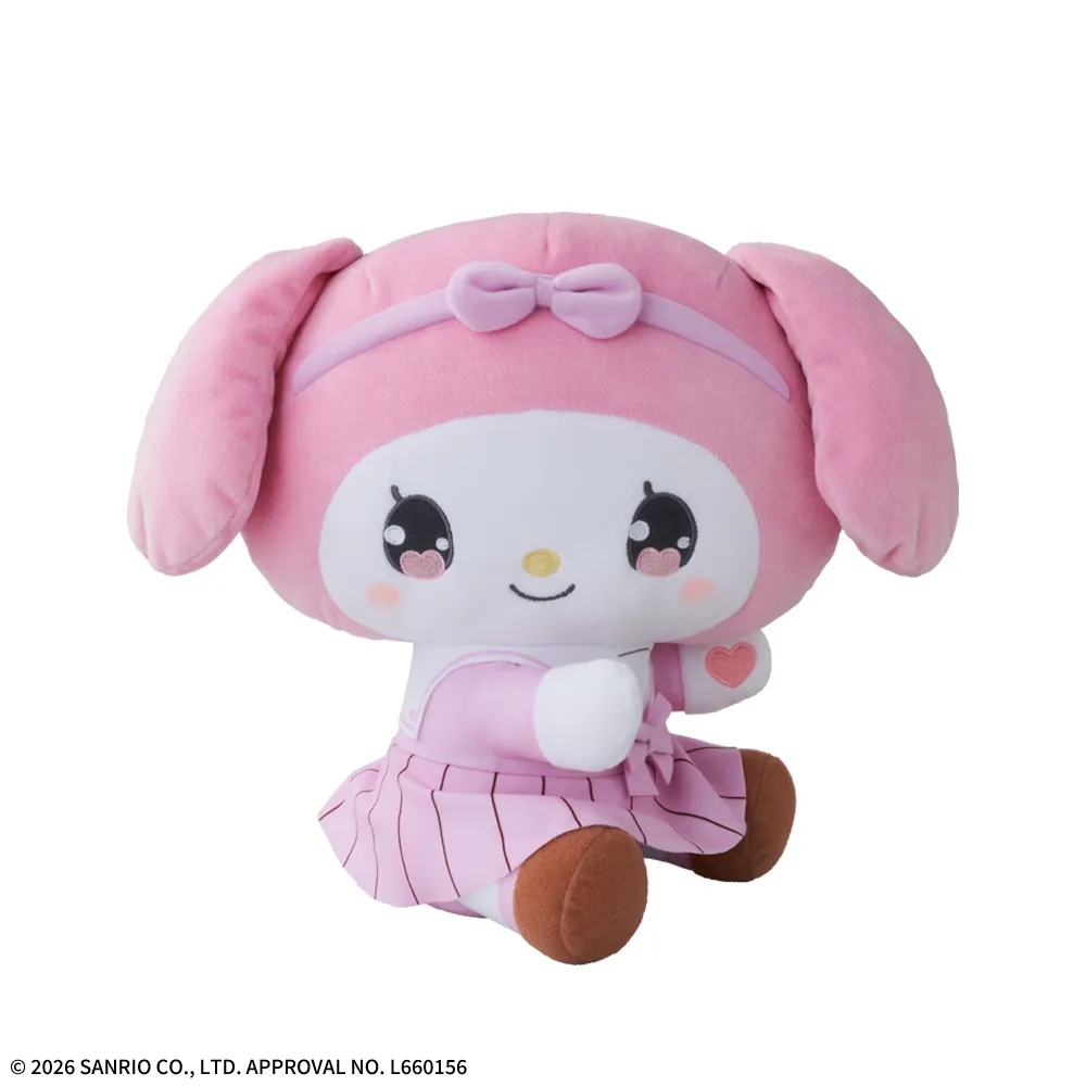 ゆるかわサンリオキャラクターズLぬいぐるみ“マイメロディ”YK学園高等部