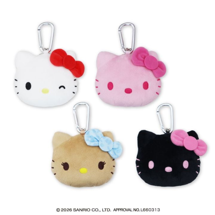 ハローキティ がま口フェイスポーチ