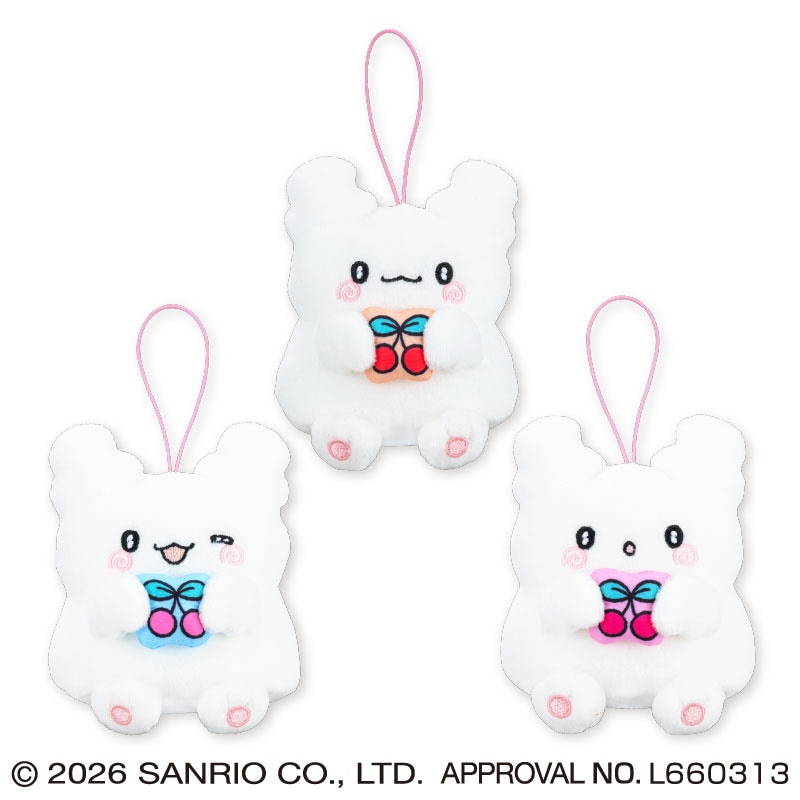 はなまるおばけ さくらんぼクッションマスコットなの