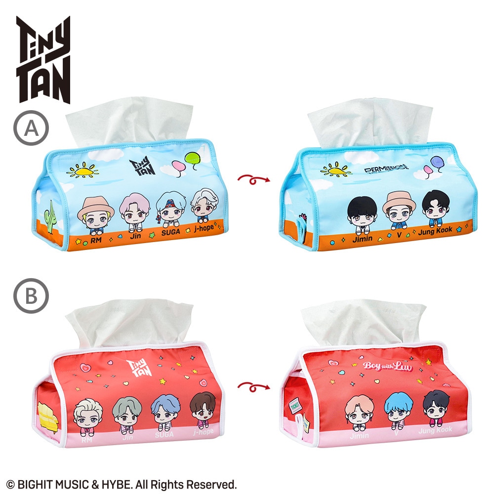 TinyTAN　プレミアムティッシュボックスカバー