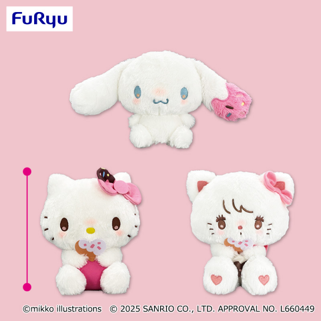 mikko×Sanrio characters ドーナツデザインBIGぬいぐるみ①