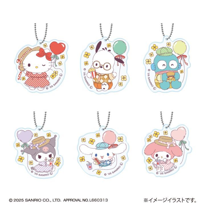 サンリオキャラクターズ さんさんぴくにっく！ミニアクリルキーホルダー