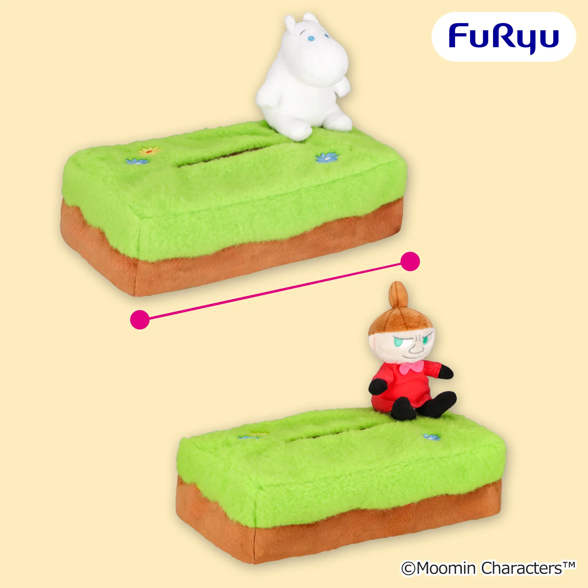 ムーミン ぬいぐるみ付きティッシュケース