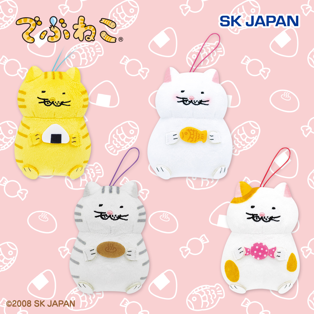 でぶねこ たべものだいすきマスコット【ラウンドワン限定】