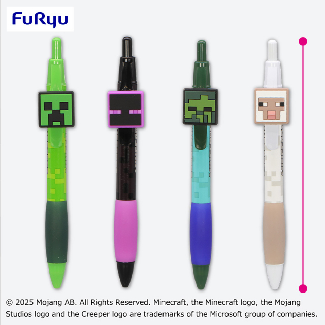 マインクラフト ラバーマスコット付きボールペン